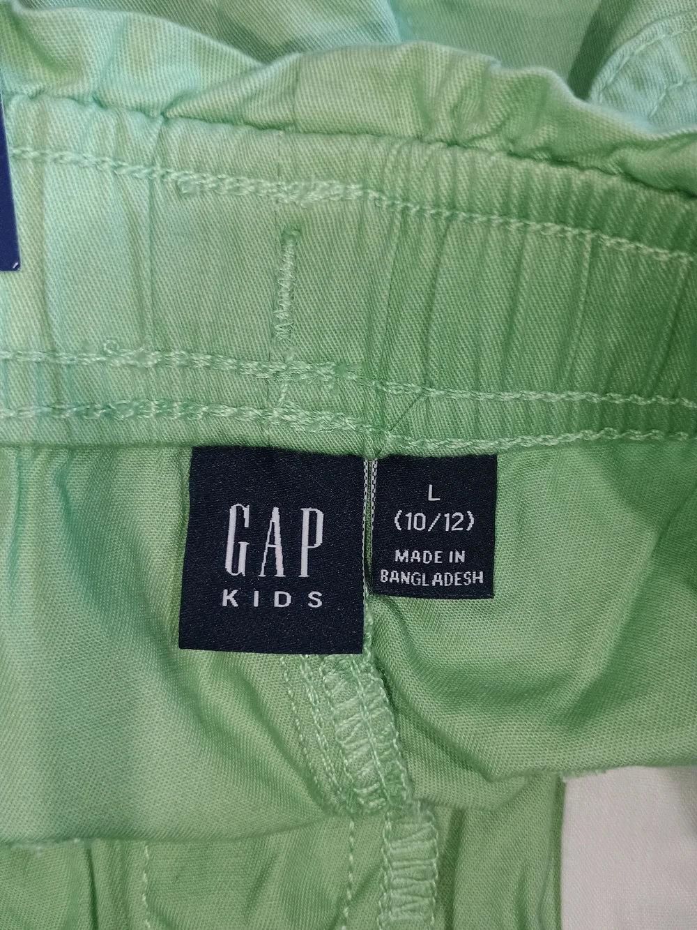Light Green Drawstring Waist Casual Shorts